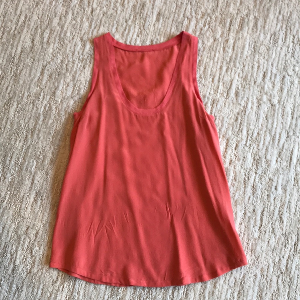 JOIE silk tank.  Dark Peach color. Size Small.